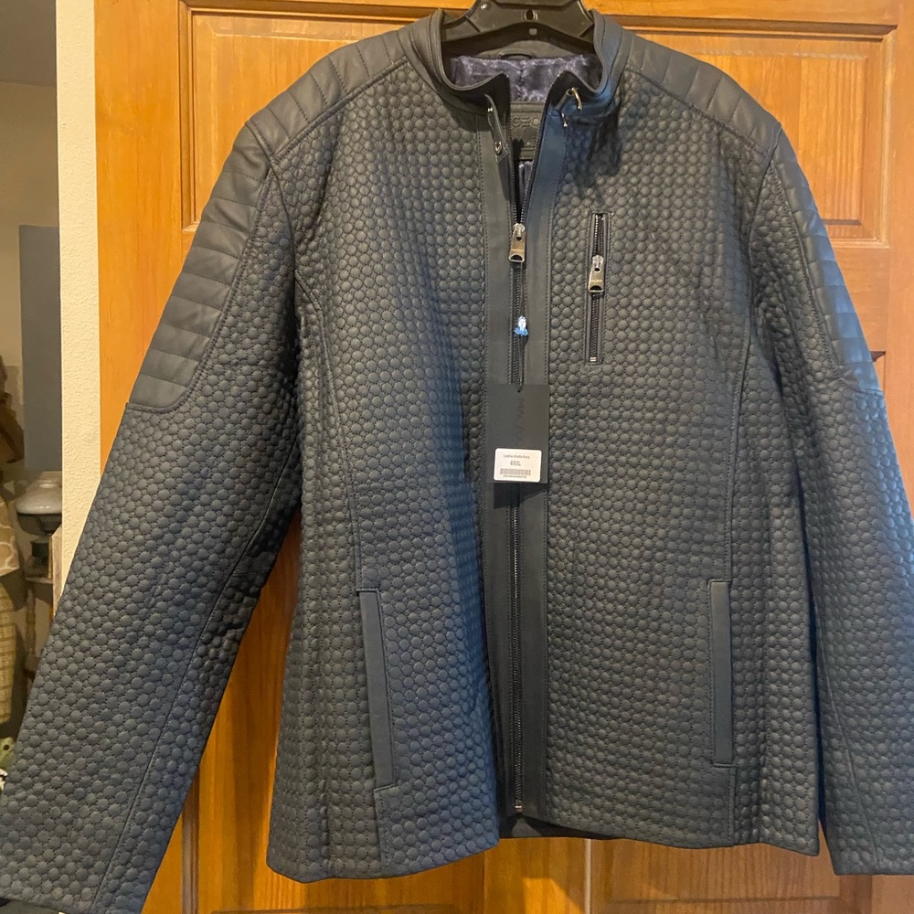 NWT! Men's leather Maceoo Jacket